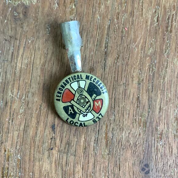 Vintage Aeronautical Mechanix A of M Local 837 VINTAGE pencil clip for‎ pocket - Picture 1 of 6